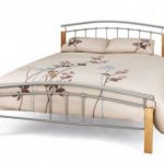 Birlea Tetras Bed Frame Silver / beech